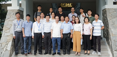 Đoàn cán bộ Trường Đại học Công nghệ tham quan, làm việc với  trung tâm chuyển giao công nghệ & khuyến nông và trung tâm nghiên cứu & phát triển đậu đỗ (Viện khoa học nông nghiệp Việt Nam)